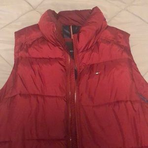 Tommy Hilfiger red puffer vest, XL